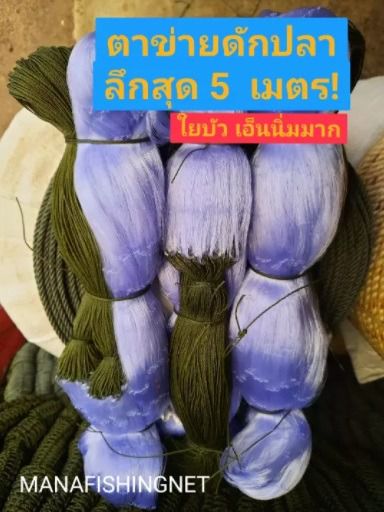 ข่ายดักปลาใหญ่ ตา 10 เซ็น ป้ายยาว 200 เมตร รูปที่ 6