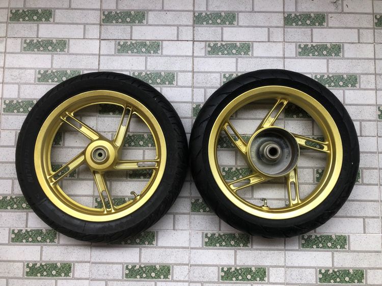 ล้อpcxแท้125 ยิงทรายใหม่พร้อมยางหน้ามิชลิน90หลังirc110 จุ๊บเลส ยกชุด ชุดละ3900 รูปที่ 8