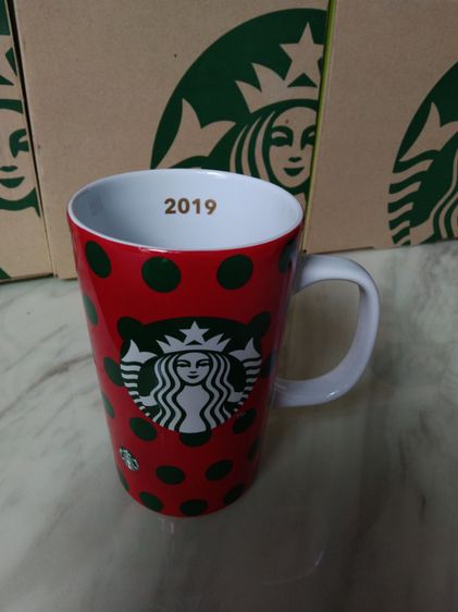 แก้วสตาร์บัคส์ มีหู SM-2019 Red Cup ขนาด12ออนซ์ สินค้าใหม่ มือ1 ส่งฟรี รูปที่ 7