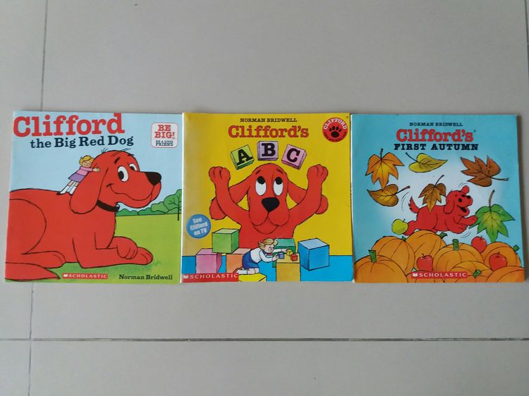 CLIFFORD BOOKS SALE - THREE Clifford The Big Red Dog - Learn to Read English รูปที่ 1