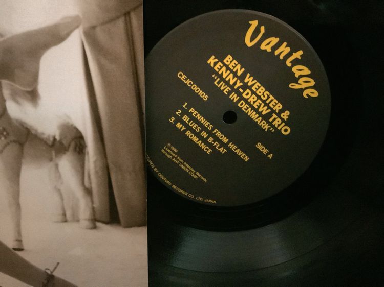 ขายแผ่นเสียงแซ็กโซโฟนหวาน หายาก Ben Webster and Kenny Drew Trio Japan RARE Vinyl LP รูปที่ 2