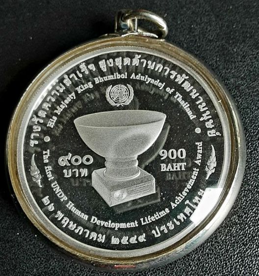 เหรียญเงินราคาหน้าเหรียญ900บาท เหรียญรางวัลความสำเร็จสูงสุดด้านการพัฒนามนุษย์ รูปที่ 10
