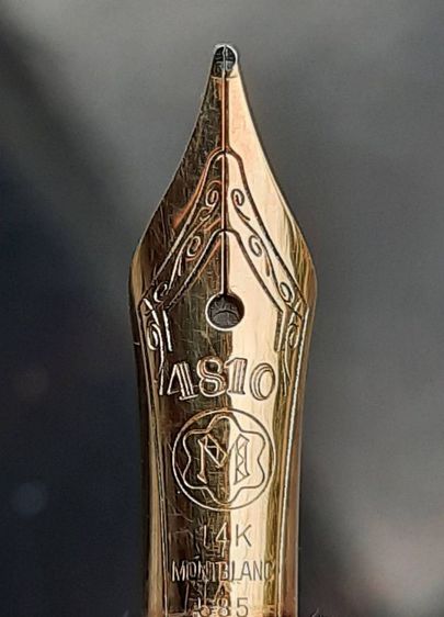 ปากกา Montblanc หมึกซึม ปากทอง 14K 585 เล็กๆ น่ารัก รูปที่ 4