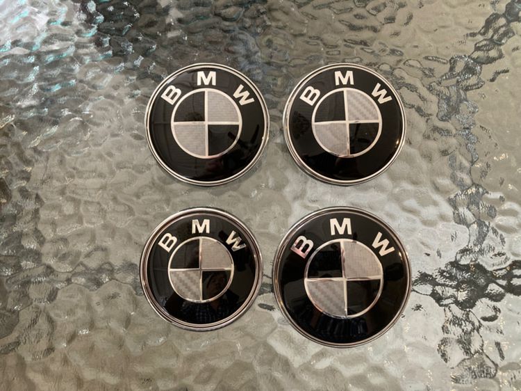  โลโก้ BMW ลาย Carbon Kevlar ฝากระโปรง 82 มิล 74 มิล ฝาล้อ 68 มิล E36 E46 E34 E39 E84 E70 E60 E90 E65 F10 F30 รูปที่ 8