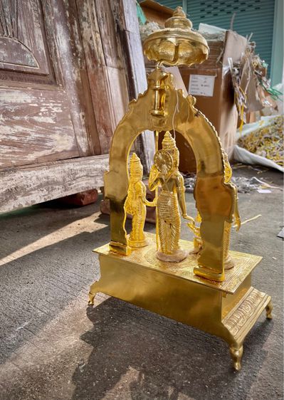 รามายณะทองเหลืองจากอินเดีย Ram Darbar brass statue รูปที่ 8