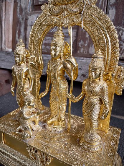 รามายณะทองเหลืองจากอินเดีย Ram Darbar brass statue รูปที่ 4