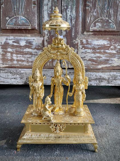 รามายณะทองเหลืองจากอินเดีย Ram Darbar brass statue รูปที่ 1
