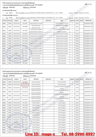 เครื่องวัดออกซิเจนในเลือด Fingertip Pulse Oxemeter ยี่ห้อ JUMPER รุ่น JPD-500F รูปที่ 8