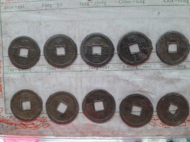 ชุดเหรียญเก่าที่ระลึกจากจีน 10เหรียญ 10สมัย รูปที่ 2