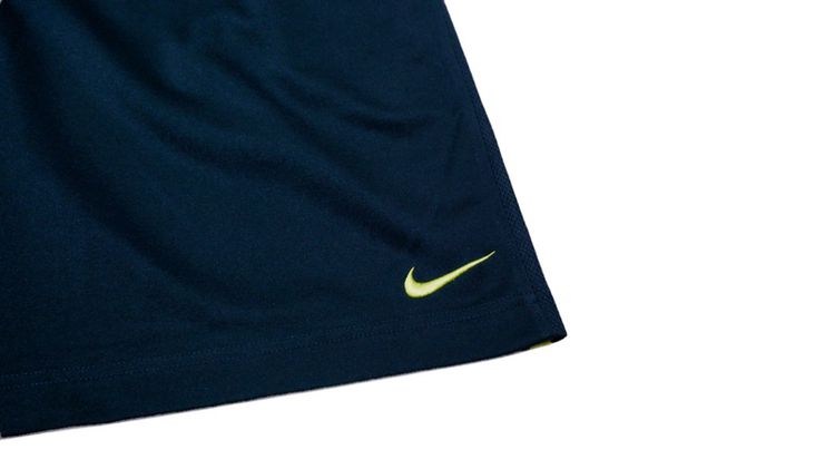 กางเกงขาสั้น Nike ผ้ากีฬา นิ่มๆ จั๊มเอว มีเชือกรูด (สีกรมท่าเข้ม) รูปที่ 3
