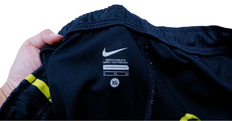 กางเกงขาสั้น Nike ผ้ากีฬา นิ่มๆ จั๊มเอว มีเชือกรูด (สีกรมท่าเข้ม) รูปที่ 5