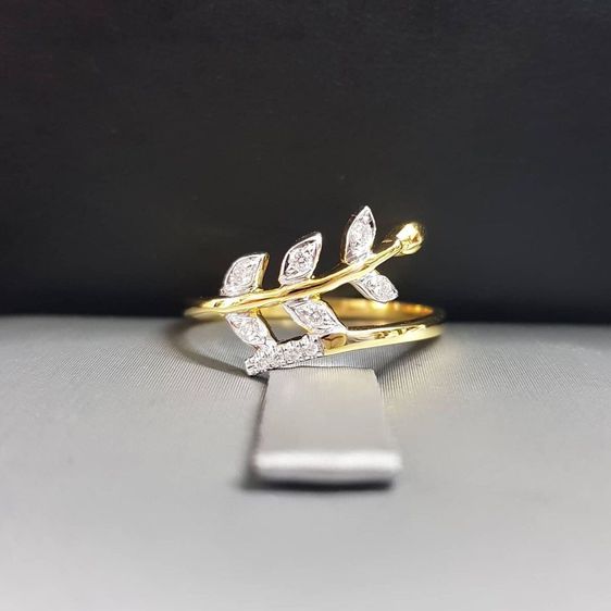 แหวนทอง แหวนใบมะกอกเกี้ยวทรัพย์ รูปที่ 2