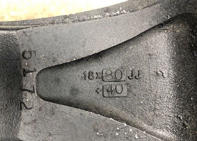 ล้อ W WORK 5รู 114 ของแท้ 18 นิ้ว Michelin 235 45 18 ปี 2018 รูปที่ 7