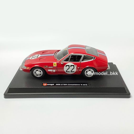 โมเดลรถเหล็ก Ferrari 365 GTB 4 Competizione 1a Series 22 แบรนด์ Bburago ขนาด 1 ต่อ 24 รถแข่ง Racing โมเดลรถเฟอรารี่ Diecast CarModelBKK รูปที่ 8