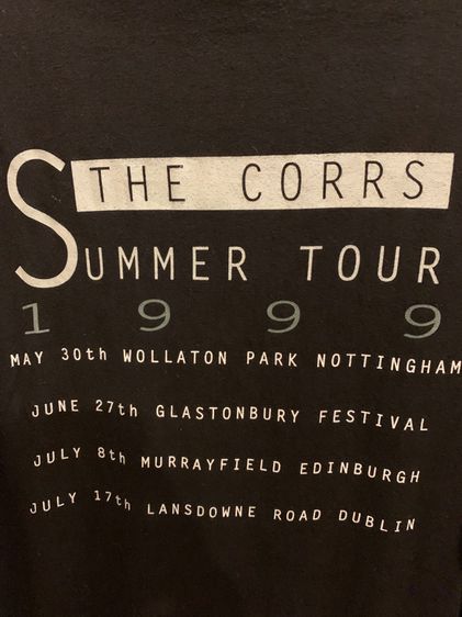 🍀Ultra Rare Vintage THE CORRS Summer Tour©️1999’s(สุดยอดวงจาก Island)🌍🔥 รูปที่ 9