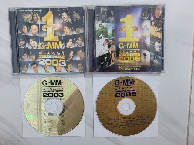 ขายแผ่นซีดีเพลง 2 อัลบั้ม แผ่นทองจีเอ็มเอ็ม แกรมมี่ เบสท์ ออฟ เดอะ เยียร์ 2003 , 2006  สภาพแผ่นสวย รูปที่ 1
