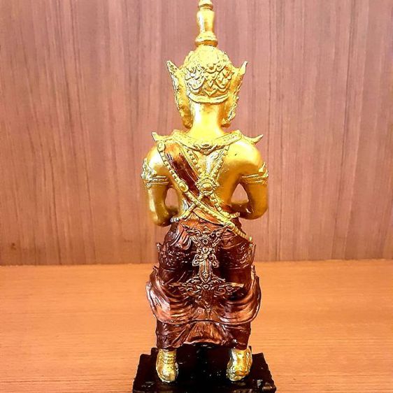 ท้าวเวสสุวรรณวัดหน้าต่างนอก อยุธยา สูง9นิ้ว สวยเข้มขลัง รูปที่ 9