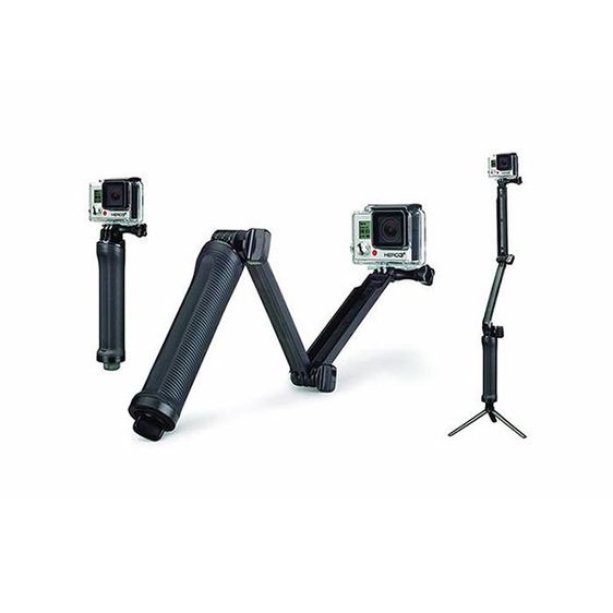 ขาตั้งกล้องแบบสามขา ไม้เซลฟี่ 3-WAY MONOPOD PREMIUM for GoPro l Action Camera 180ส่งฟรี