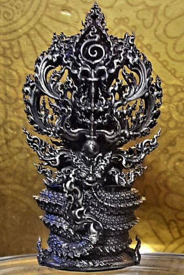 พระนาคปรก เนื้อเงินรมดำ สวยงามมาก รูปที่ 6