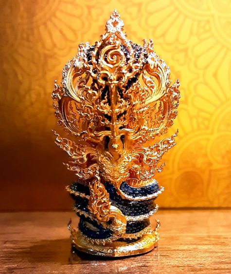 พระนาคปรก เนื้อบรอนซ์ สูง4.5เซ็นต์  รูปที่ 8