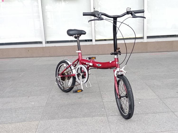 จักรยานพับ Mini Cooper จากญี่ปุ่น -	วงล้อ 16 นี้ว -	เกียร์ 6 สปีด -	เฟรมเหล็ก สีแดง 	รถสวย สภาพดี มือสอง จากญี่ปุ่น  บริการจัดส่งทั่วประเทศ รูปที่ 2