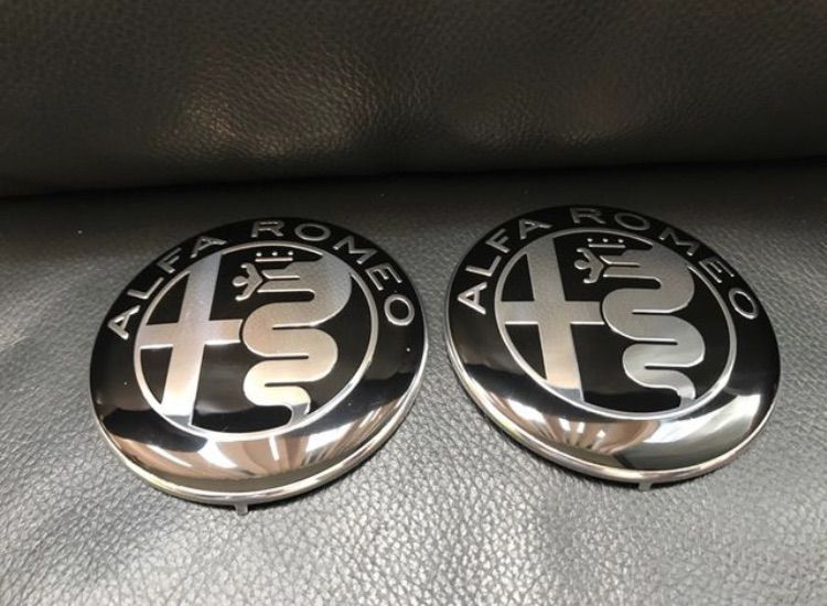 Logo ฝากระโปรง Alfa Romeo หน้า-หลัง ขนาด 74 มิล ใส่ Alfa 155 156 147 GTV Spider รูปที่ 5