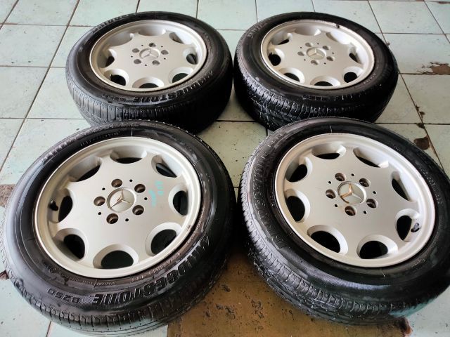 ล้อแม็กbenzขอบ15 5รู112แถมยาง รูปที่ 2