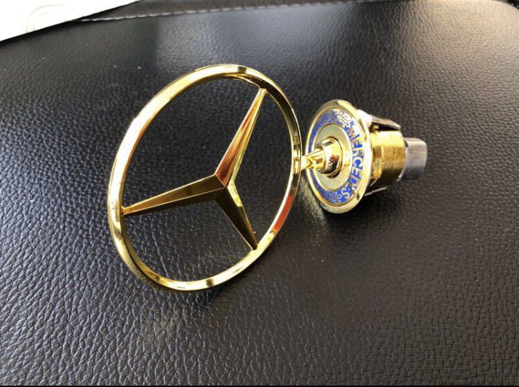 Logo ดาว Benz สีทอง ฝากระโปรงหน้า มี 2 แบบ W124 W202 W210 W203 W211 W204 W140 W220 W212 W221 W213 W222 หรือ แต่งบ้าน รูปที่ 5