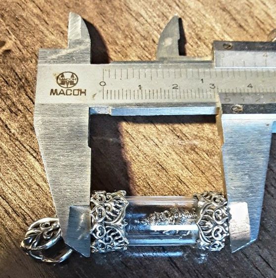 ท้าวเวสสุวรรณจิ๋ว เงินรมดำ ใส่หลอดเงินรมดำพุทธศิลป์ สวยงามมาก รูปที่ 18