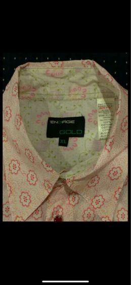 Energie graphic overprint shirt made in Italy  รูปที่ 6