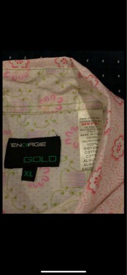 Energie graphic overprint shirt made in Italy  รูปที่ 7