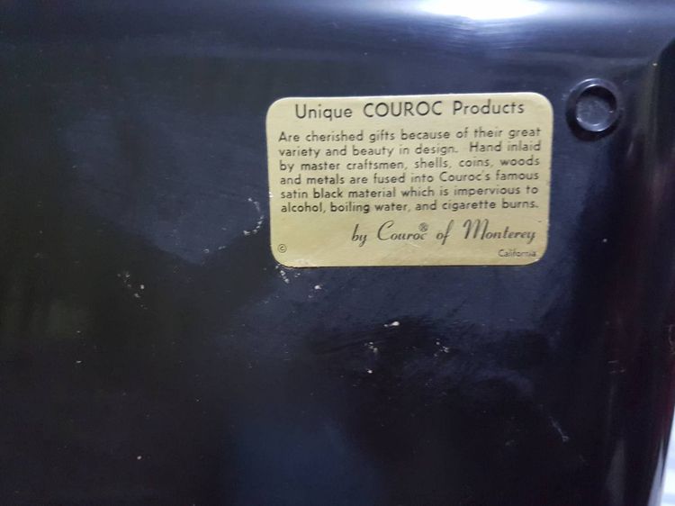 ถาดวินเทจ Unique Couroc Trayบริษัท Couroc ก่อตั้งขึ้นในปี คศ1948 รูปที่ 4