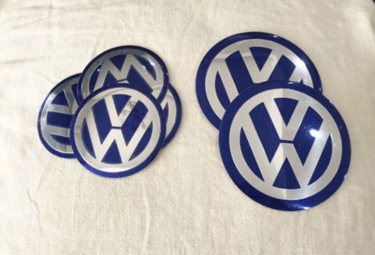 โลโก้ Volk มี 4 ขนาด ติดฝาล้อ ฝากระโปรงหน้าหลัง New Beetle Caravelle Passat Golf Vento รูปที่ 9
