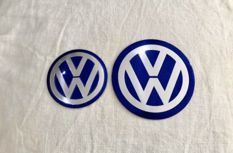 โลโก้ Volk มี 4 ขนาด ติดฝาล้อ ฝากระโปรงหน้าหลัง New Beetle Caravelle Passat Golf Vento รูปที่ 6