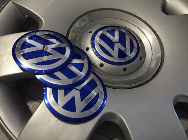 โลโก้ Volk มี 4 ขนาด ติดฝาล้อ ฝากระโปรงหน้าหลัง New Beetle Caravelle Passat Golf Vento รูปที่ 5