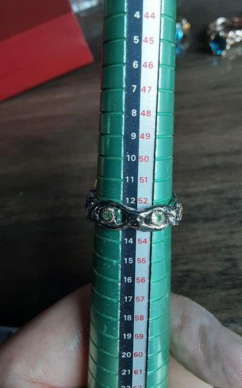 แหวนเงินแท้ พลอยเม็ดใหญ่สีเหลืองซิทริน สวยสะอาด น่าสะสม รูปที่ 9