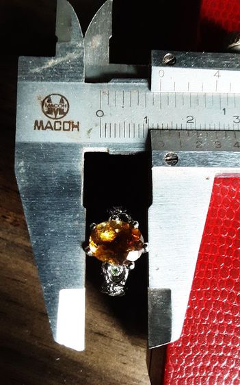 แหวนเงินแท้ พลอยเม็ดใหญ่สีเหลืองซิทริน สวยสะอาด น่าสะสม รูปที่ 14