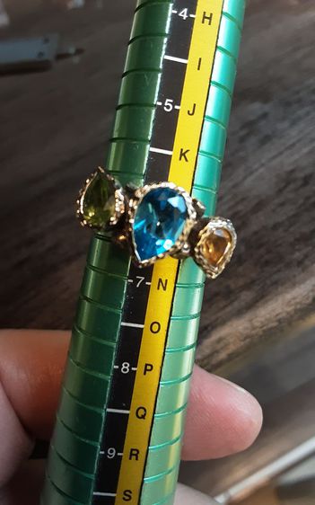 แหวนเงิน หัวพลอย โทพาซ ซิทริน เลมอนควอทซ์ รูปที่ 7