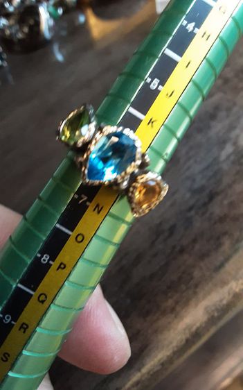 แหวนเงิน หัวพลอย โทพาซ ซิทริน เลมอนควอทซ์ รูปที่ 5