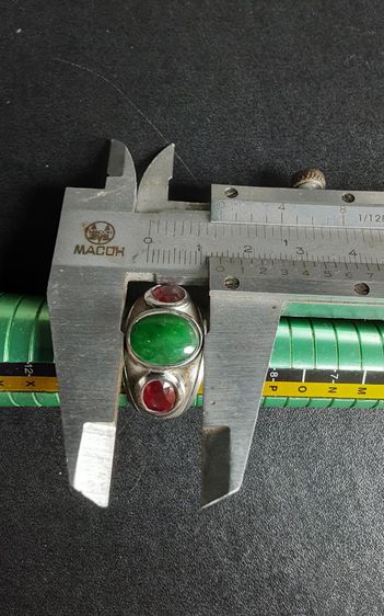 แหวนเงิน หยกสวย ทับทิมสวย แท้ รูปที่ 10