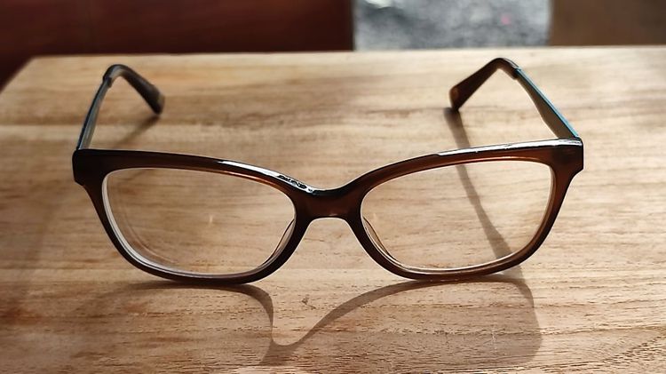Marchon NYC Downtown 210 Cat Eye Eyeglasses Frames size 52 16 135 mm กรอบแว่นของแท้มือสอง ทรงสวยๆ งานดีไซน์สวยๆครับ เลนส์ติดค่าสายตาเอาไปเปล รูปที่ 9