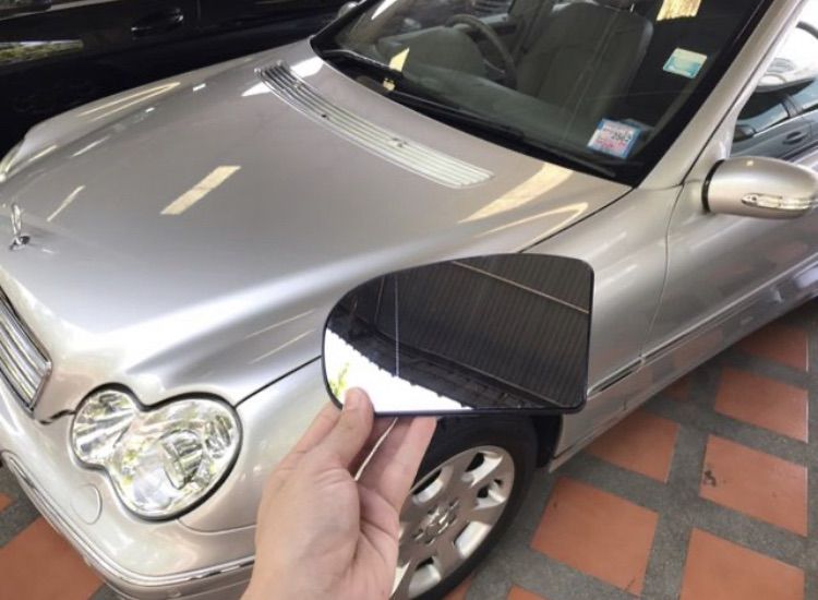 แผ่นกระจกมองข้าง ใส่ได้ 2 รุ่น BENZ W203 W211 รุ่น C180 C200 220CDi C230 E200 E220 E240 E280 ระบบตัดแสง รูปที่ 2