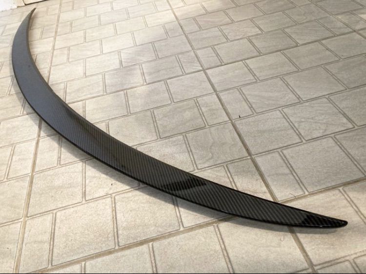 สปอยเลอร์หลัง Benz W205 ลาย Carbon Kevlar ใส่ C Class Coupe และ Sedan ของแต่ง Spoiler ทรง AMG รูปที่ 4