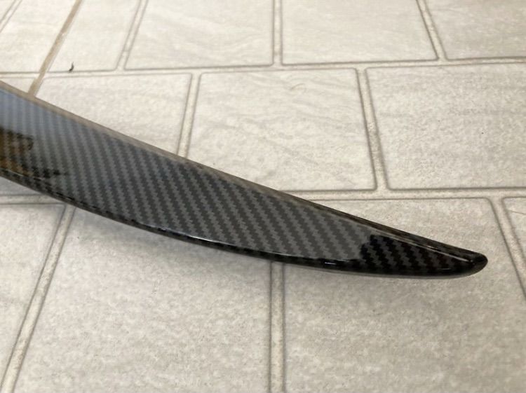 สปอยเลอร์หลัง Benz W205 ลาย Carbon Kevlar ใส่ C Class Coupe และ Sedan ของแต่ง Spoiler ทรง AMG รูปที่ 2
