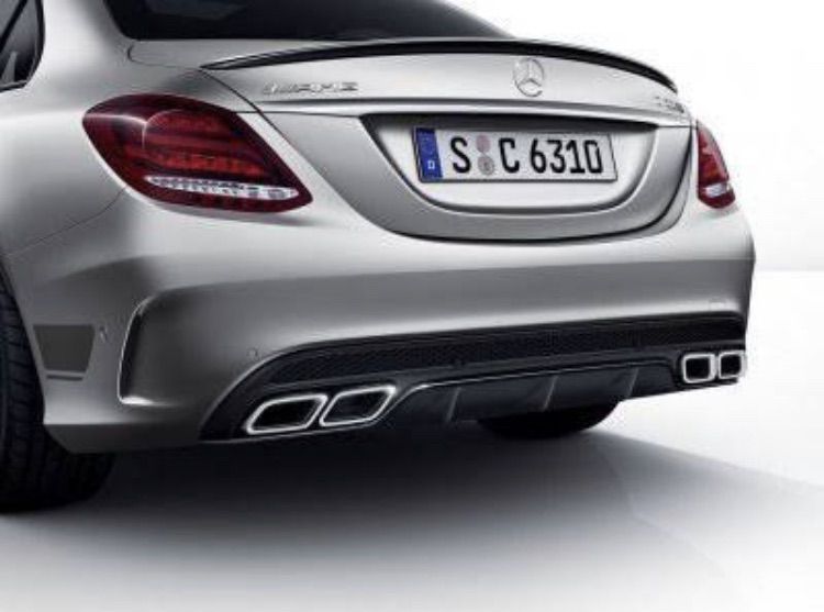 สปอยเลอร์หลัง Benz W205 ลาย Carbon Kevlar ใส่ C Class Coupe และ Sedan ของแต่ง Spoiler ทรง AMG รูปที่ 5