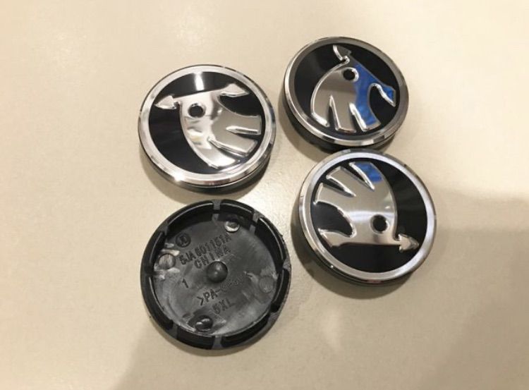 ฝาล้อ Skoda Octavia หน้ากว้าง 56 และ 60 มิล 1 ชุด  4 อัน มี 2 แบบ สีเขียว กับสีดำ รูปที่ 6