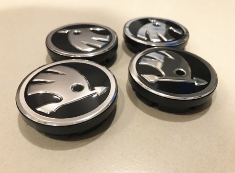 ฝาล้อ Skoda Octavia หน้ากว้าง 56 และ 60 มิล 1 ชุด  4 อัน มี 2 แบบ สีเขียว กับสีดำ รูปที่ 5