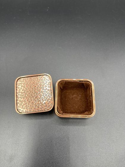 กล่องโลหะจิ๋ว ทองแดง ประดับคริสตัล รูปที่ 3