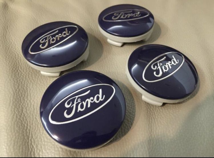 ฝาล้อ Ford สีน้ำเงิน ขนาด 54 และ 60 mm. ใส่หลายรุ่น เช่น Fiesta Focus Mondeo รูปที่ 4