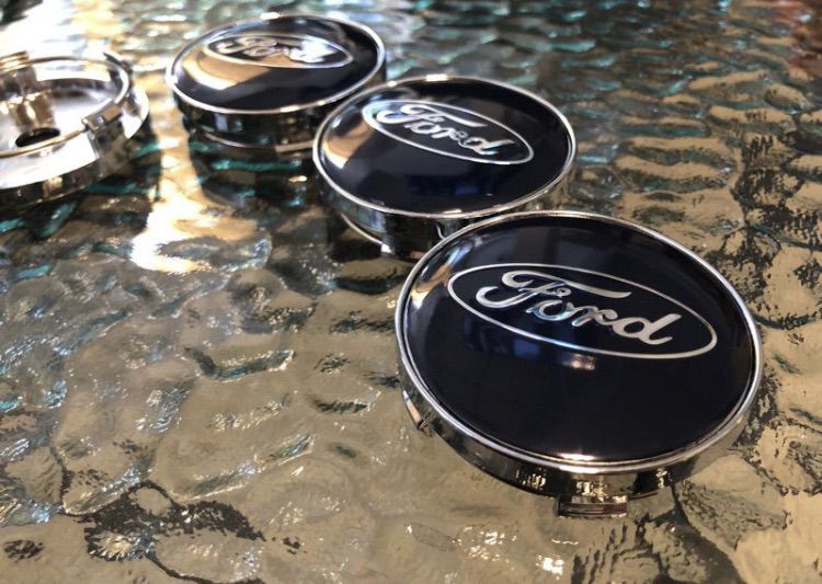 ฝาล้อ Ford สีน้ำเงิน ขนาด 54 และ 60 mm. ใส่หลายรุ่น เช่น Fiesta Focus Mondeo รูปที่ 3